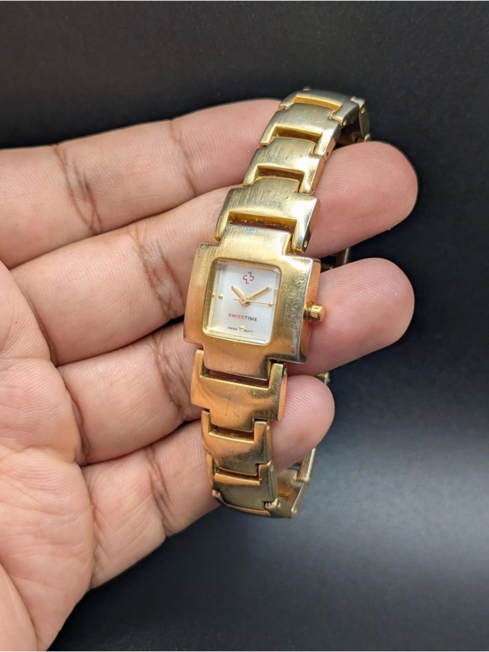 SWISSTIME Gold Tone Watch
